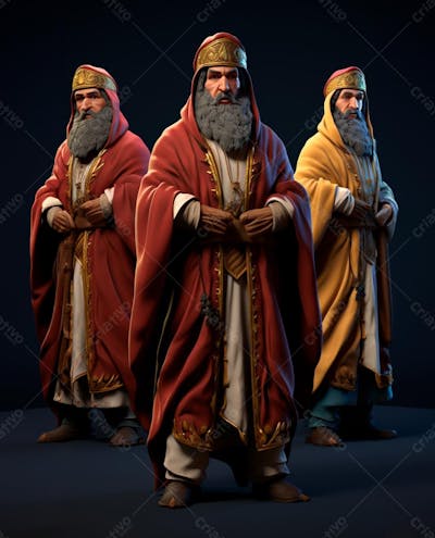 Personagem Gospel De Desenho Animado 3D Do Apóstolo Jesus (18)