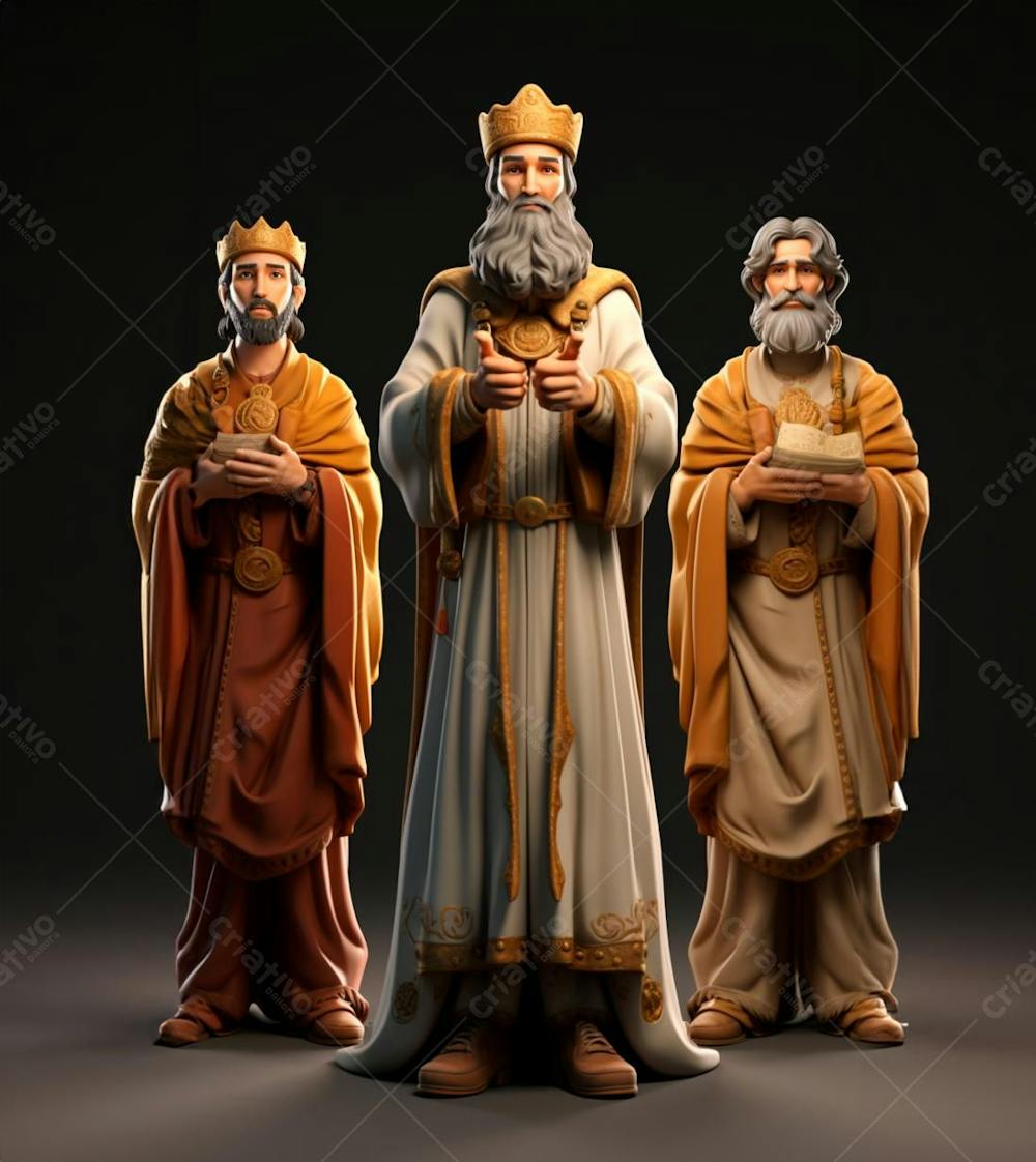 Personagem Gospel De Desenho Animado 3D Do Apóstolo Jesus (20)