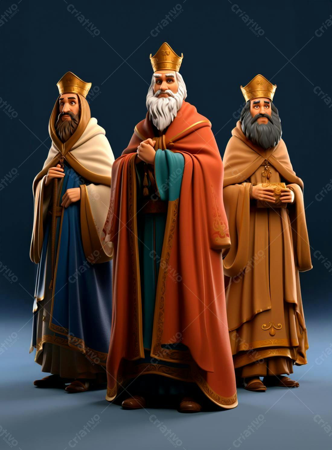 Os Reis Magos ilustração Natal