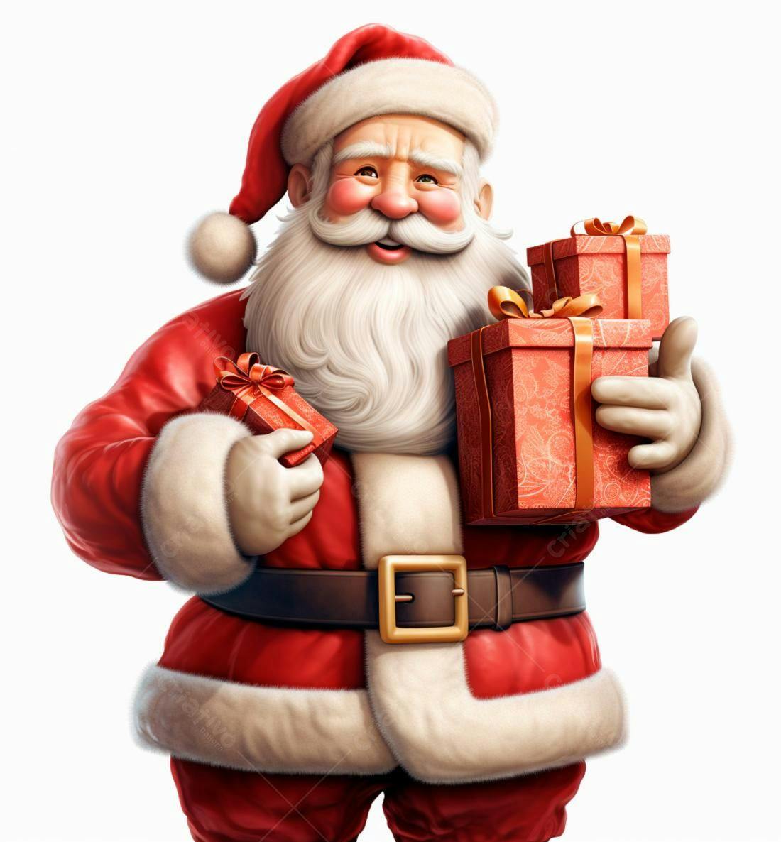 Papai Noel com presentes de Natal