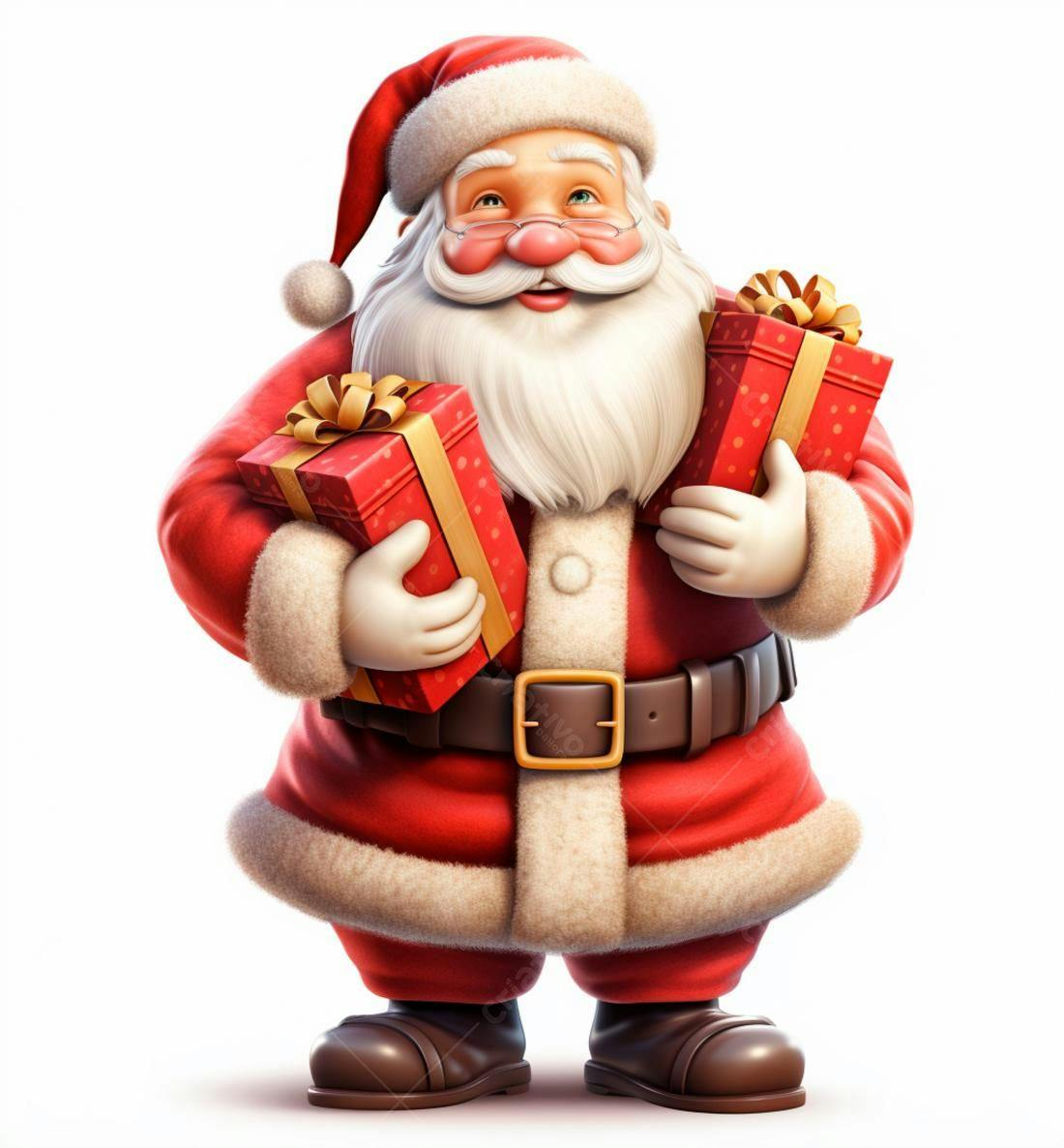Papai Noel com presentes de Natal