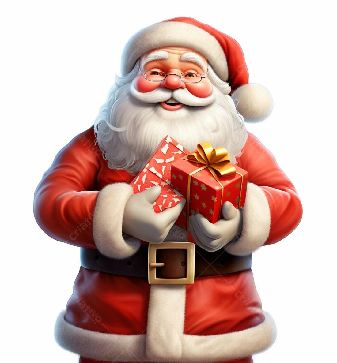Papai Noel com presentes de Natal