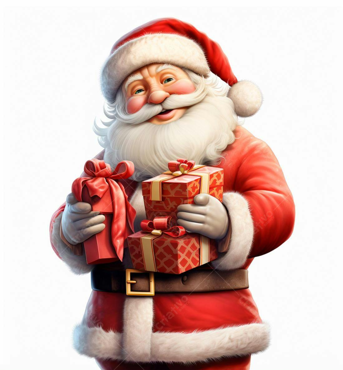 Papai Noel com presentes de Natal