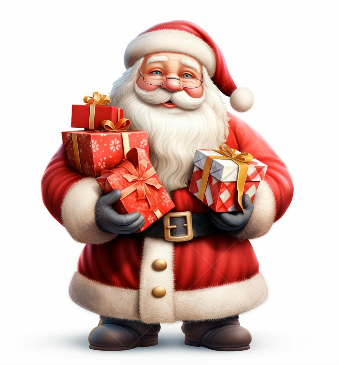 Papai Noel com presentes de Natal