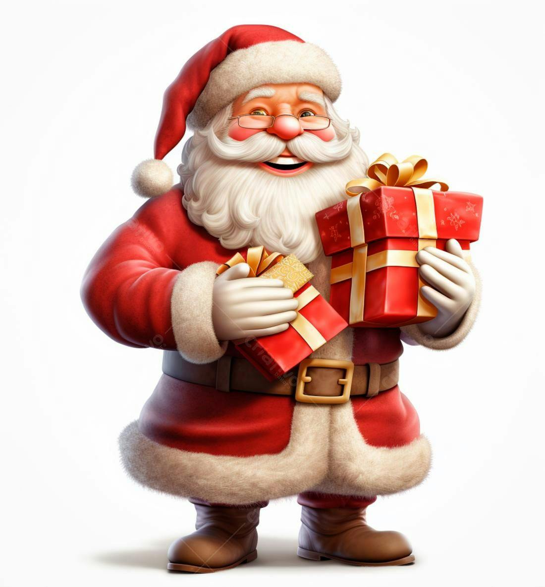 Papai Noel com presentes de Natal