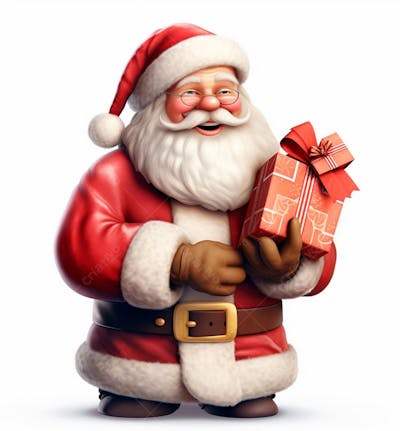 Papai Noel Segurando Presentes 11