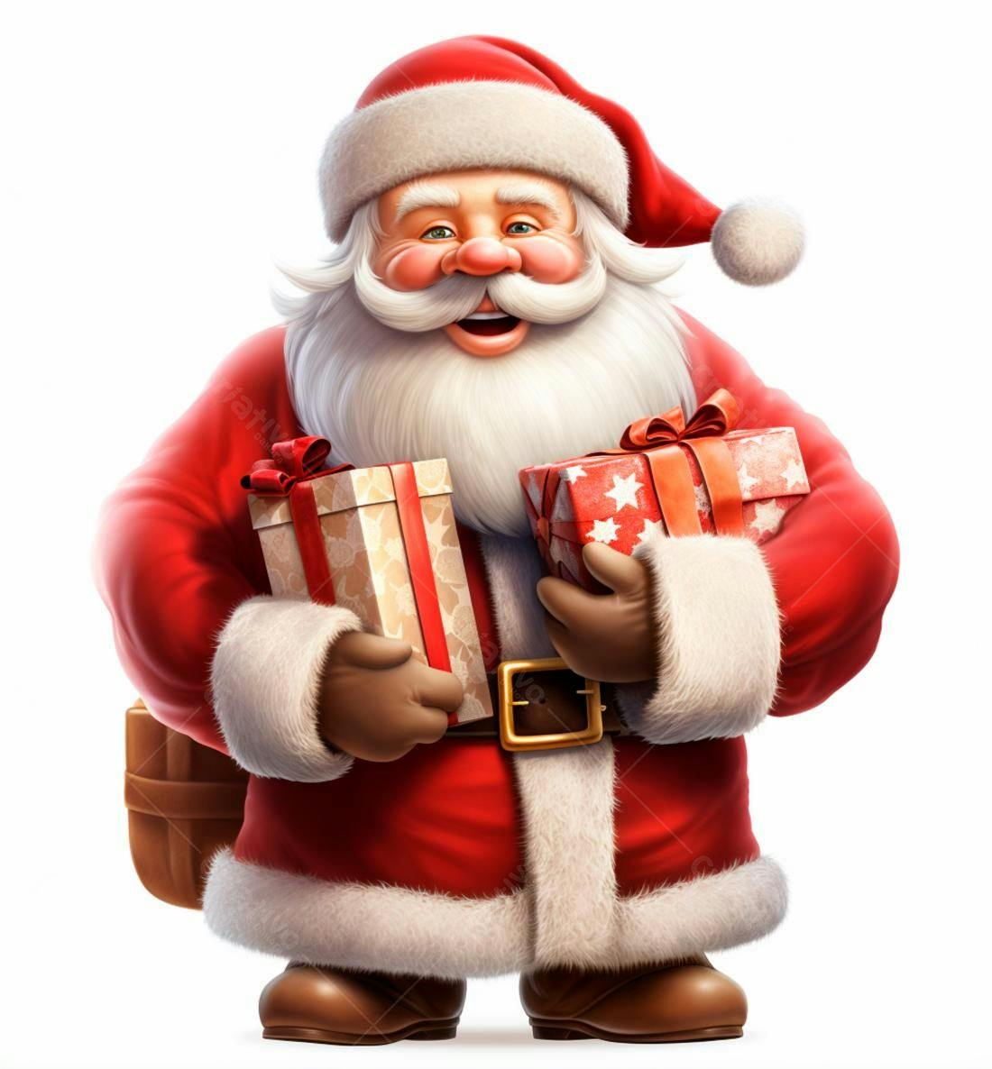 Papai Noel com presentes de Natal