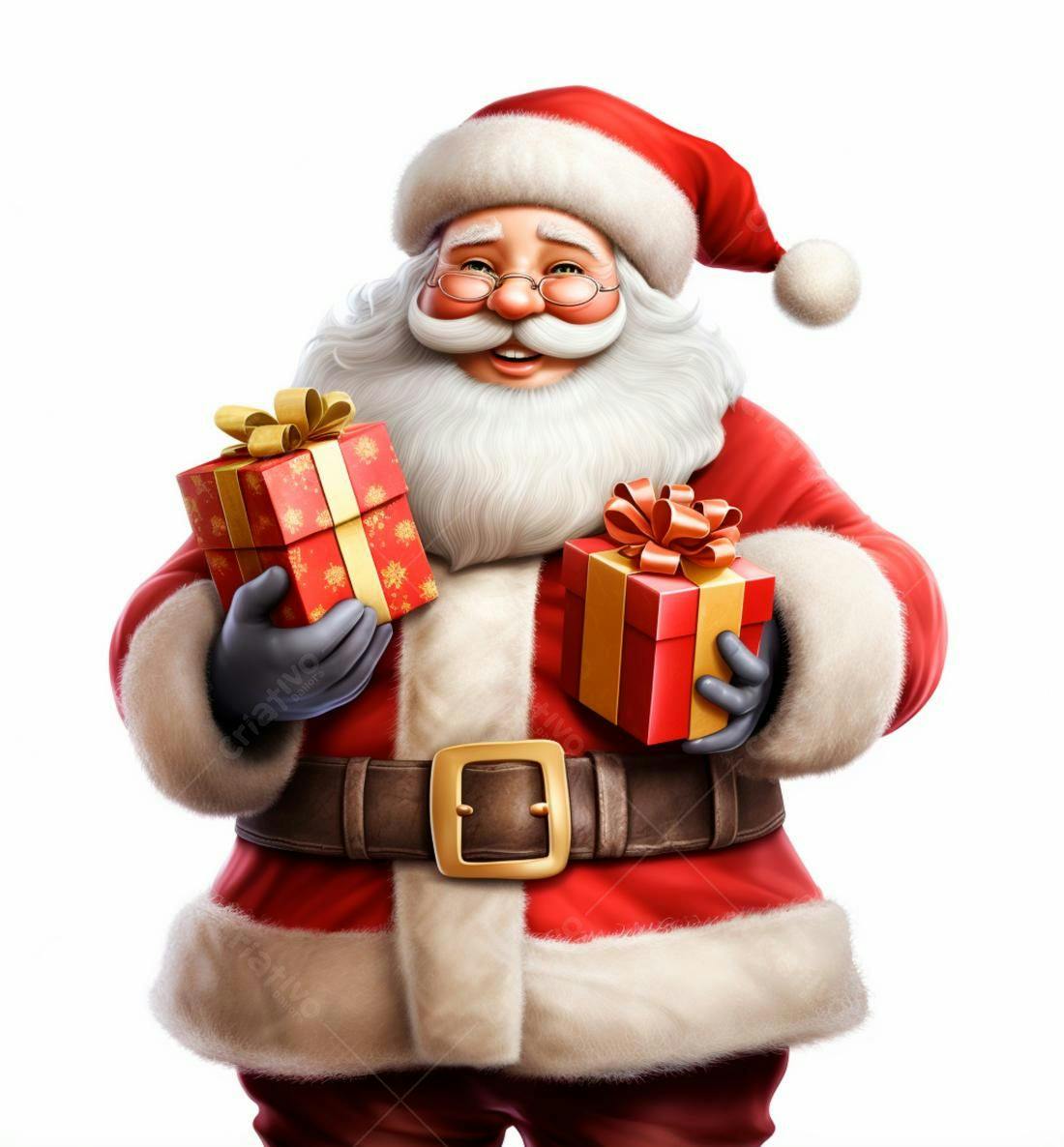 Papai Noel com presentes de Natal