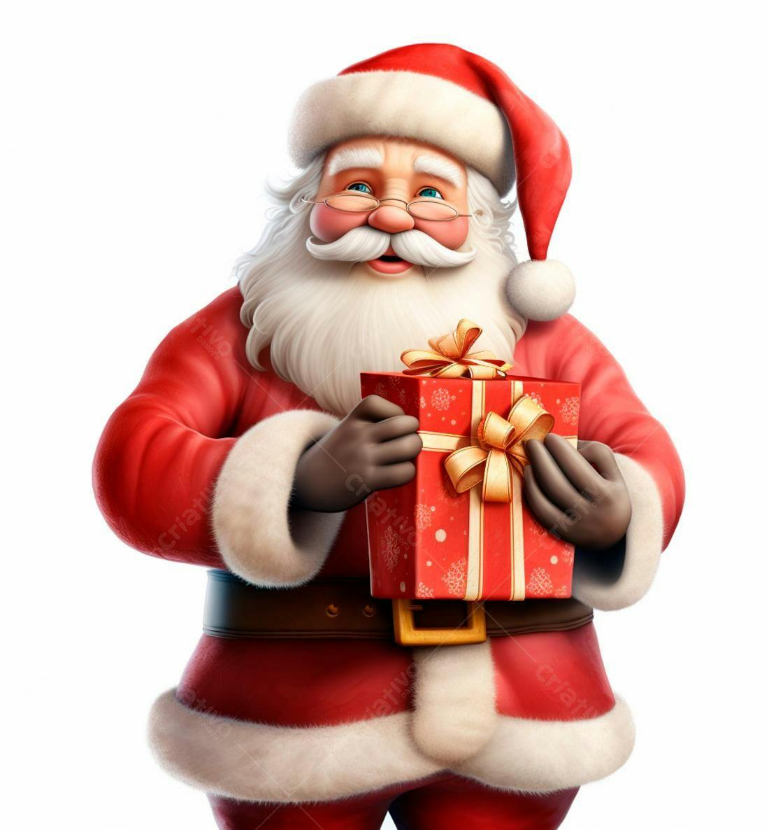 Papai Noel com presente de Natal