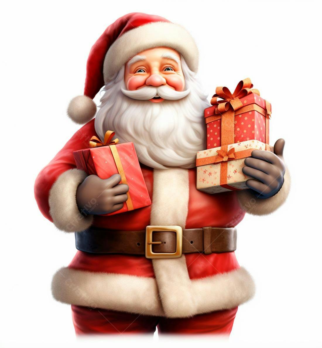 Papai Noel com presentes de Natal