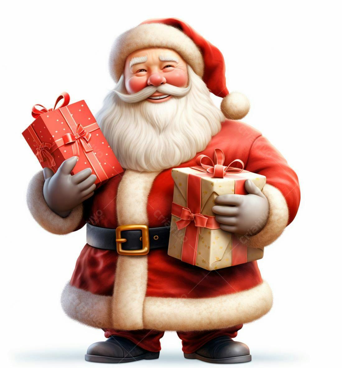 Papai Noel com Presentes de Natal