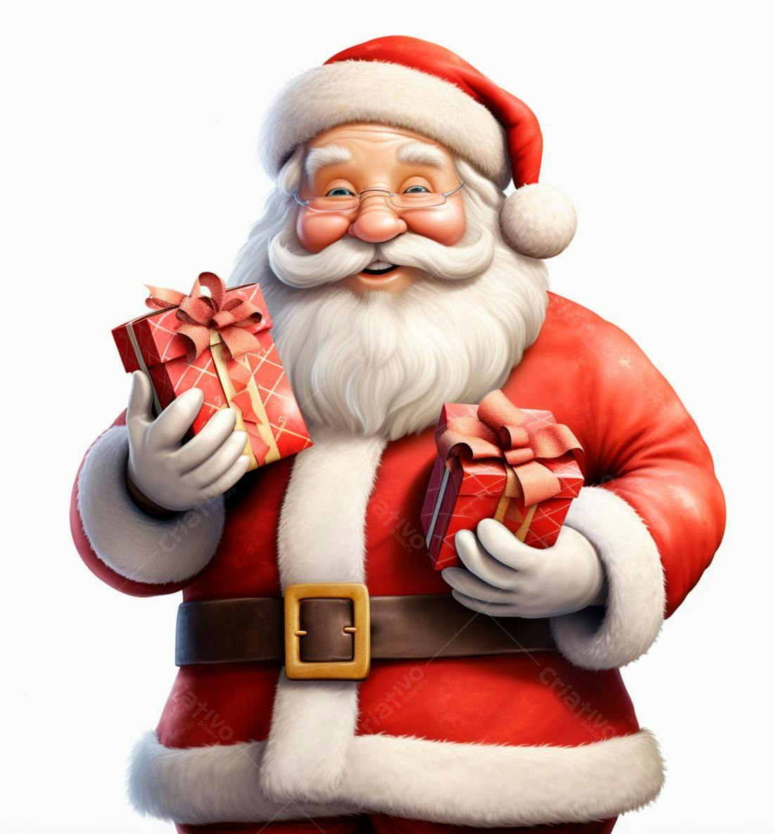 Papai Noel com presentes de Natal