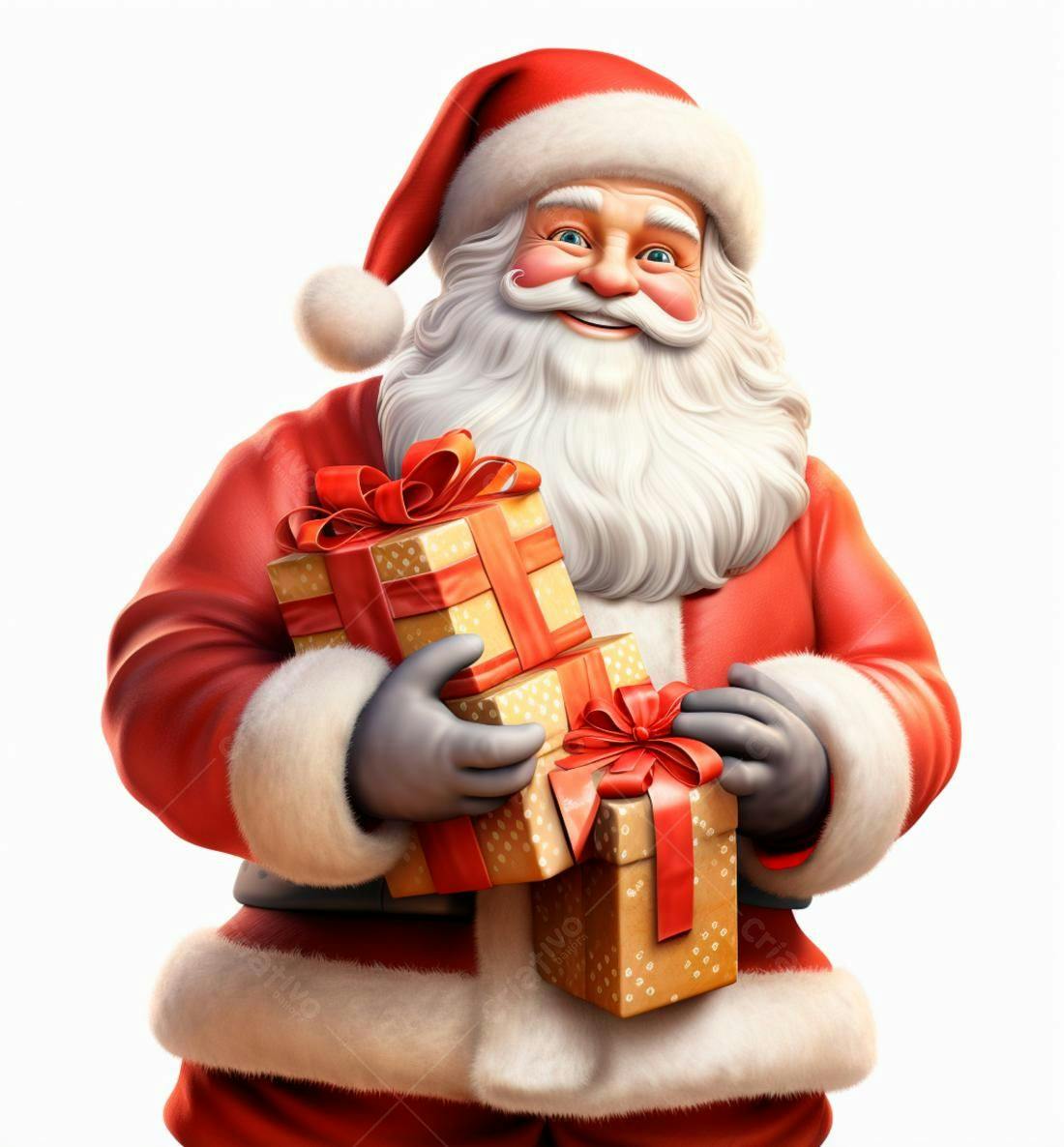 Papai Noel com presentes de Natal