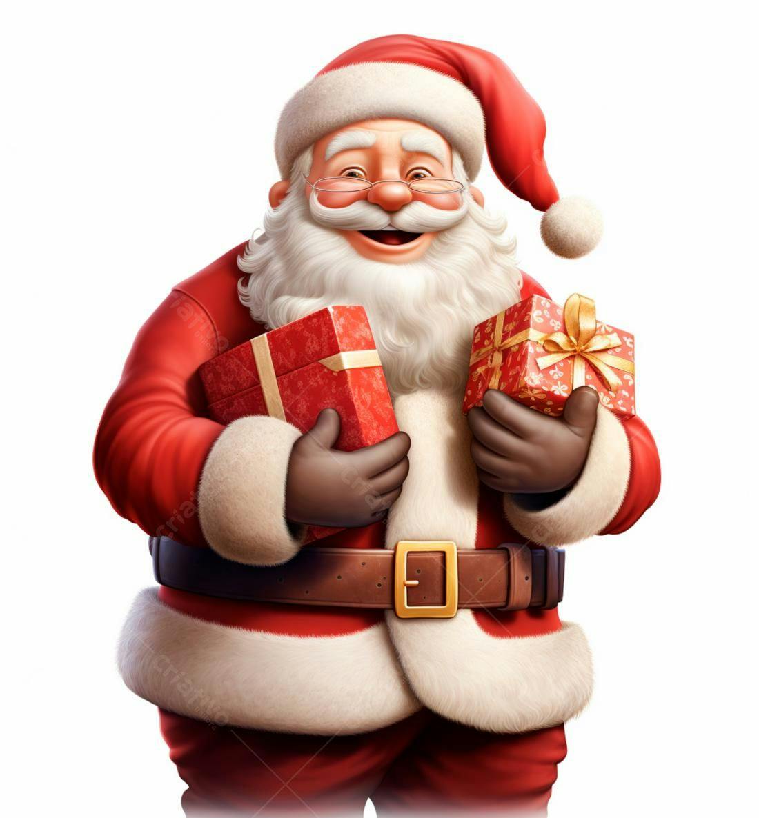 Papai Noel com presentes de Natal
