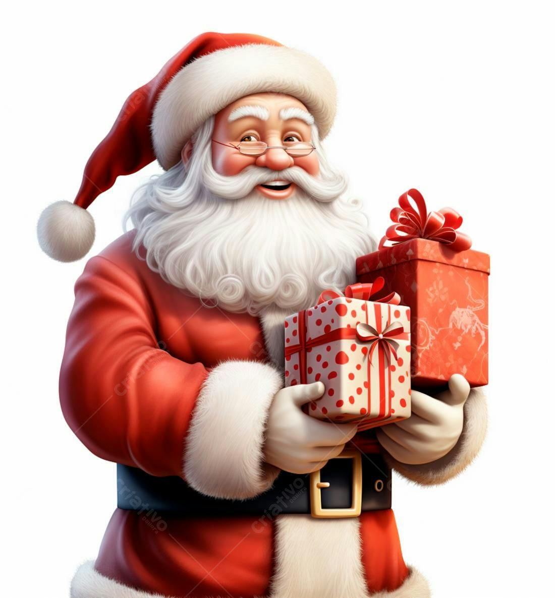 Papai Noel com presentes de Natal