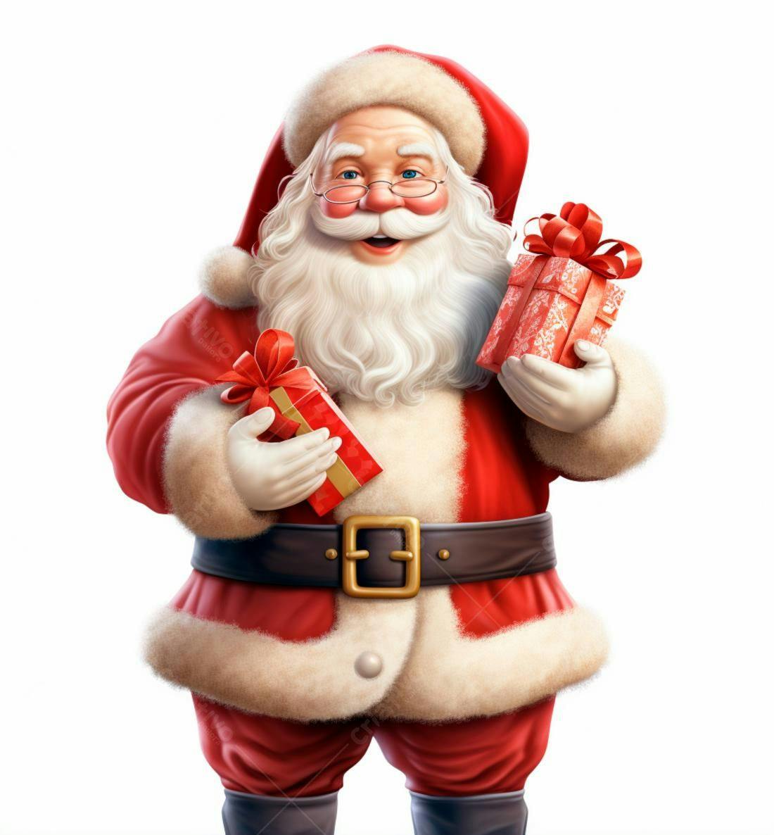 Papai Noel com presentes de Natal