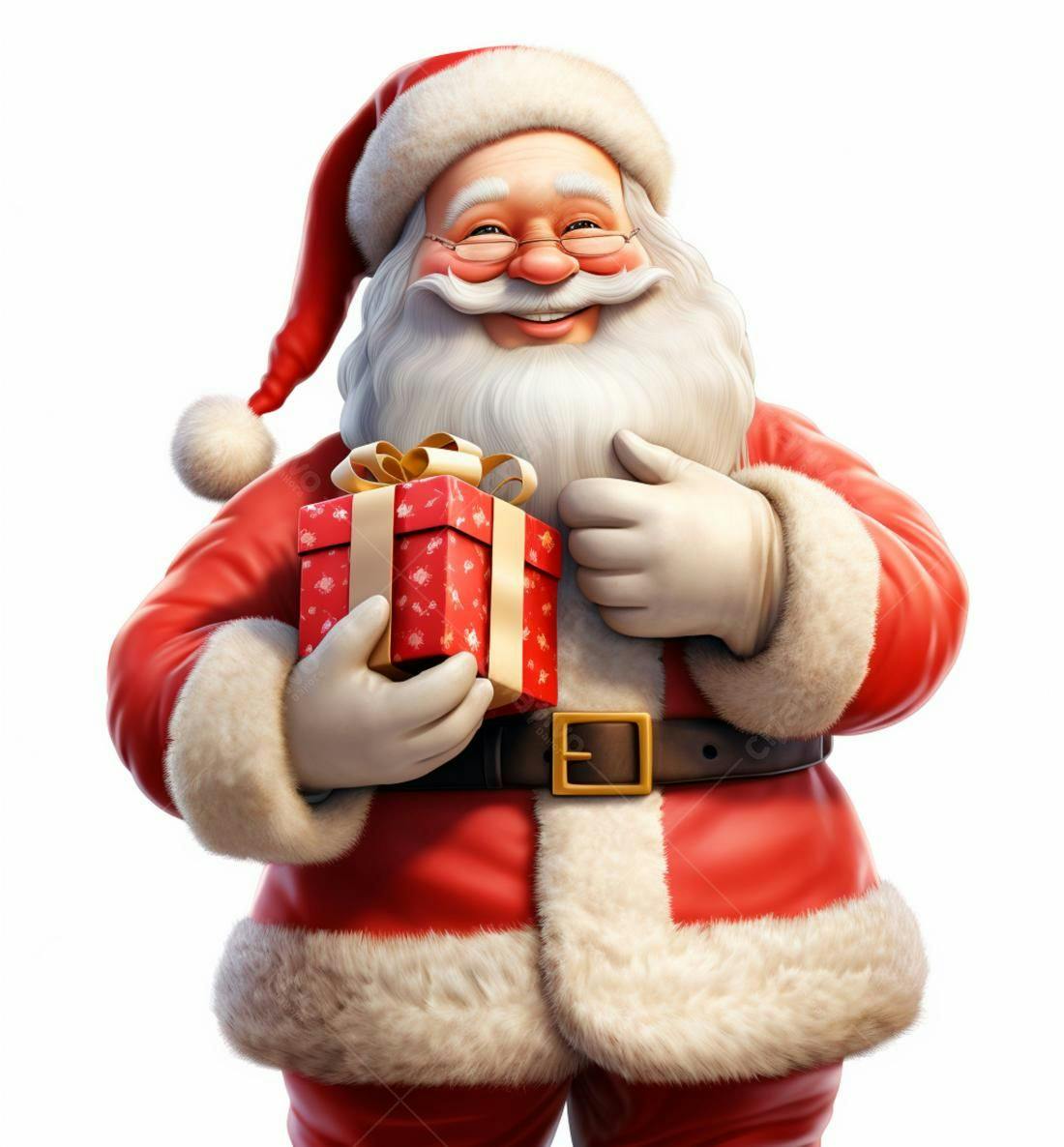 Papai Noel com presente de Natal