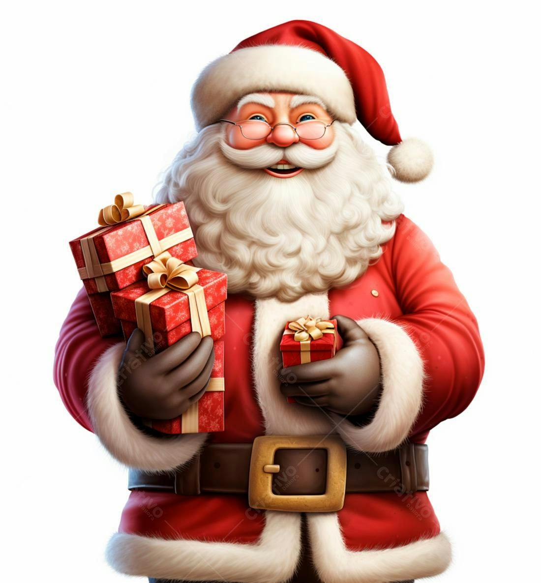 Papai Noel com presentes de Natal