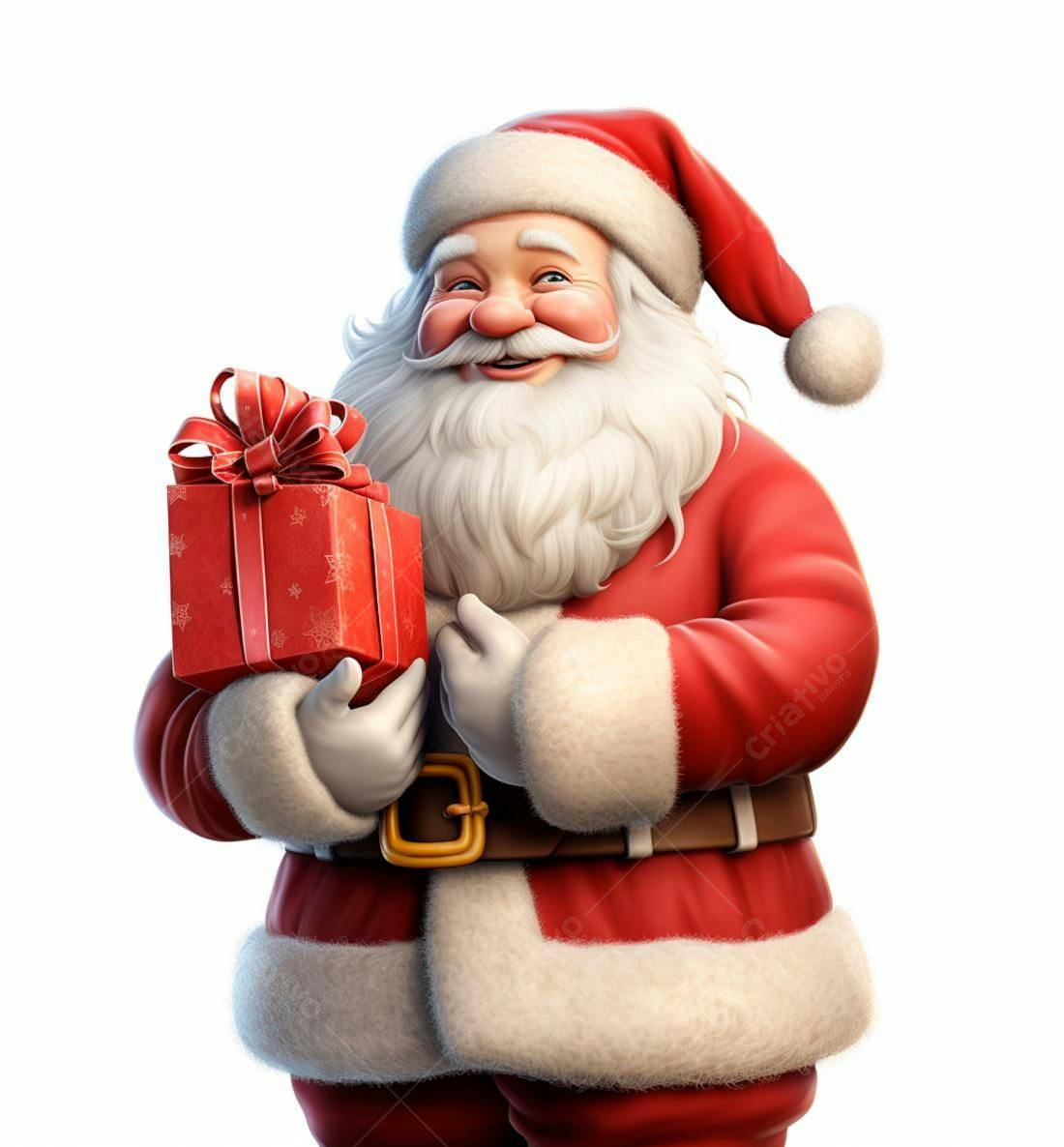 Papai Noel com presente de Natal