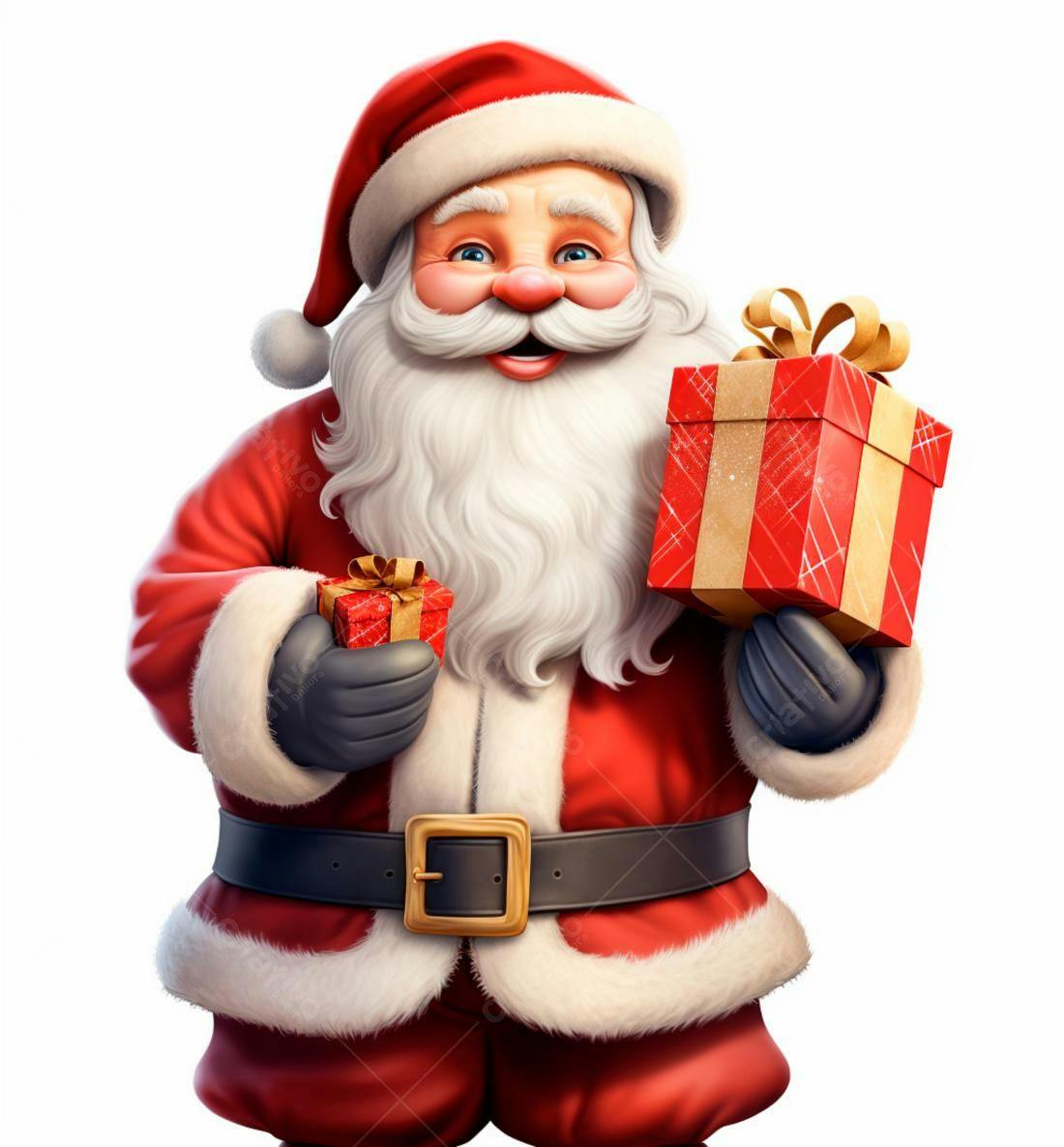 Papai Noel com presentes de Natal