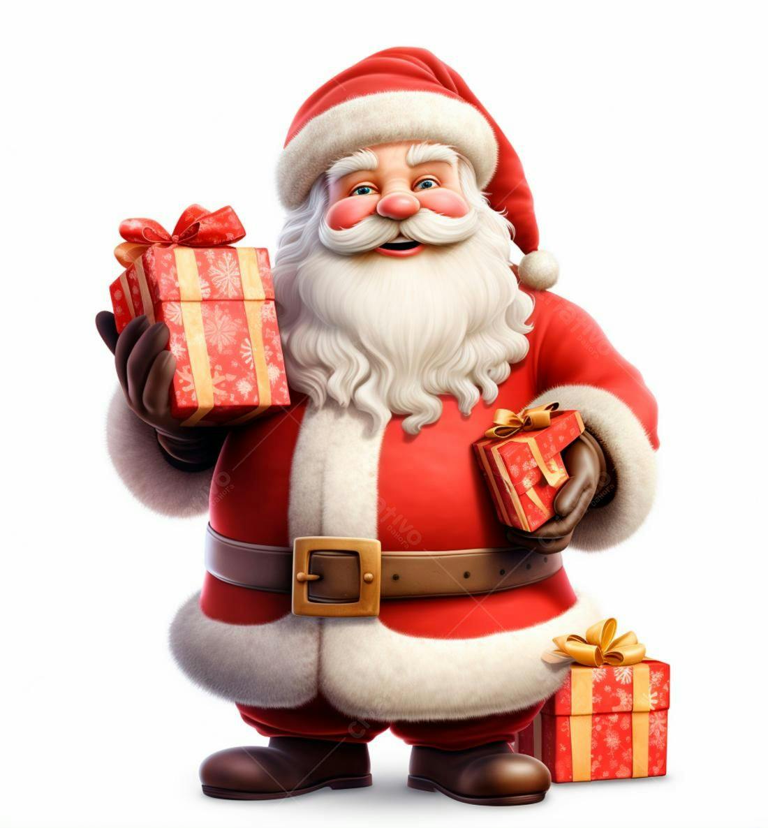 Papai Noel com presentes de Natal