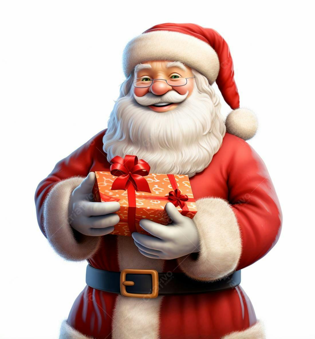 Papai Noel com presente de Natal