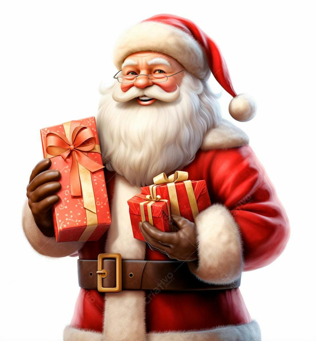 Papai Noel com presentes de Natal