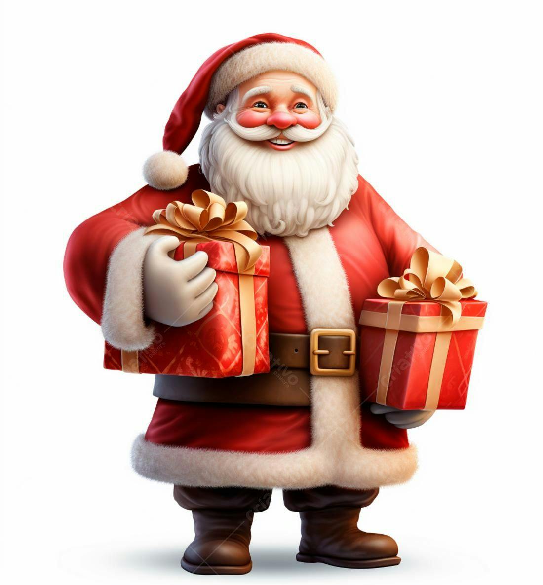 Papai Noel com presentes de Natal