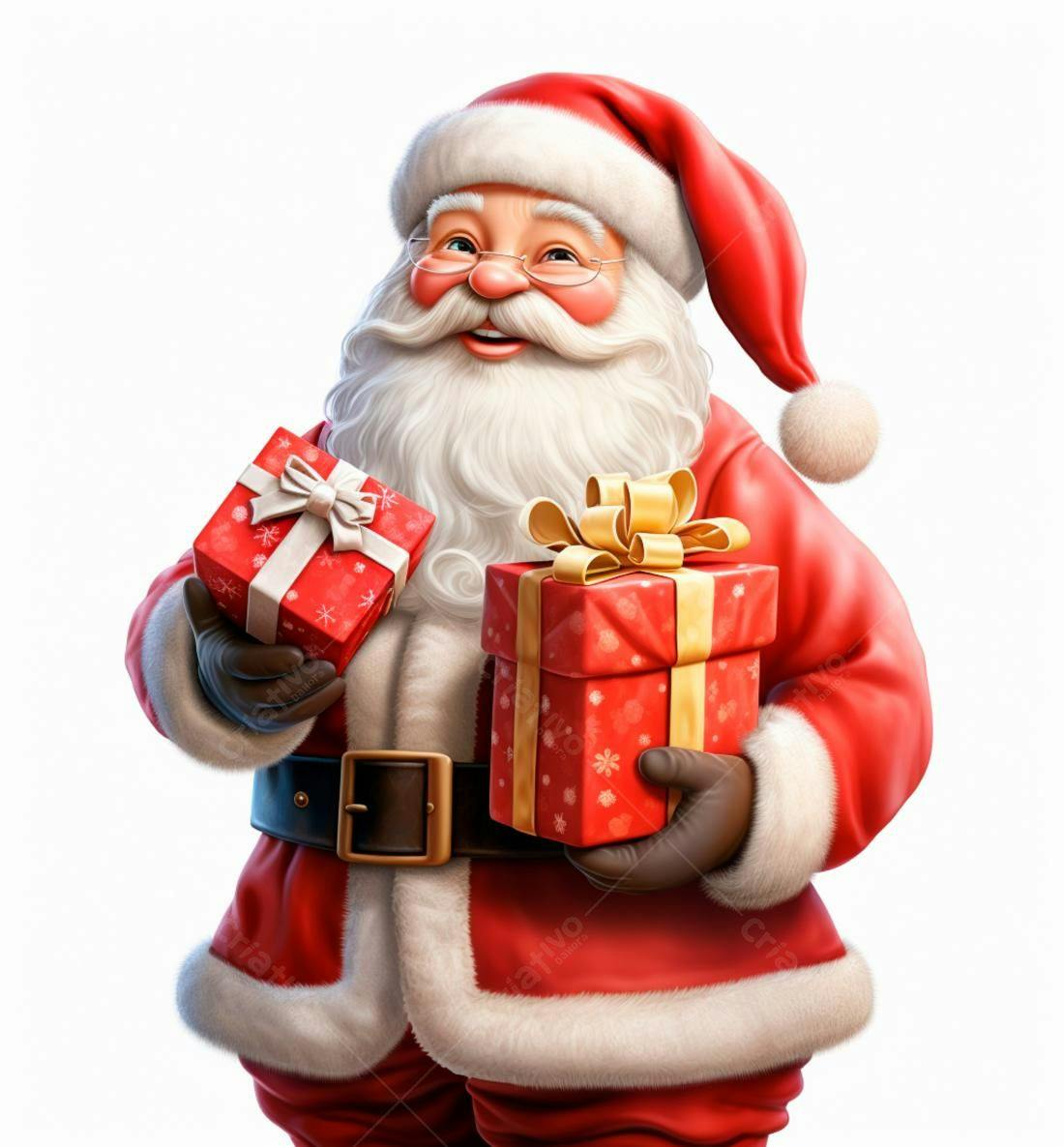 Papai Noel com presentes de Natal