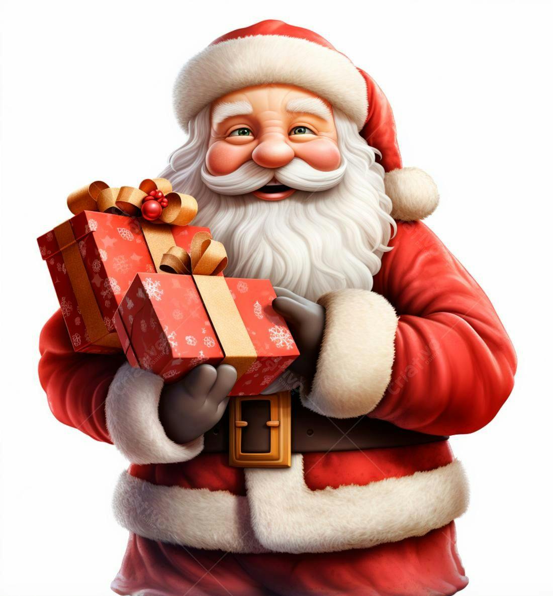 Papai Noel com presentes de Natal