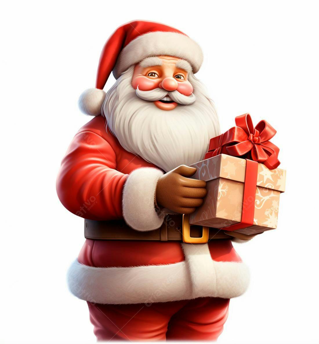 Papai Noel com presente de Natal