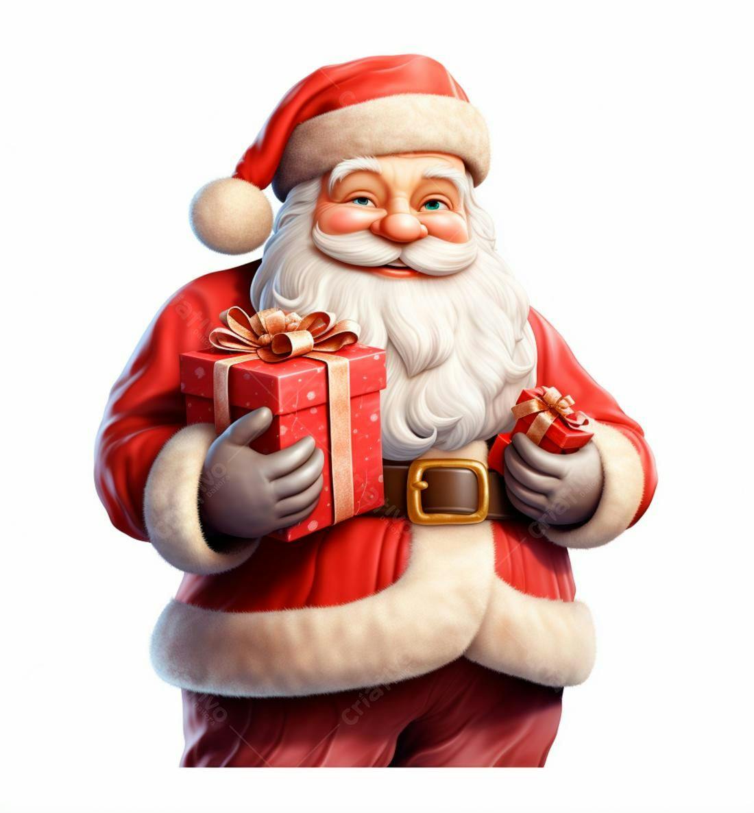 Papai Noel com presentes de Natal