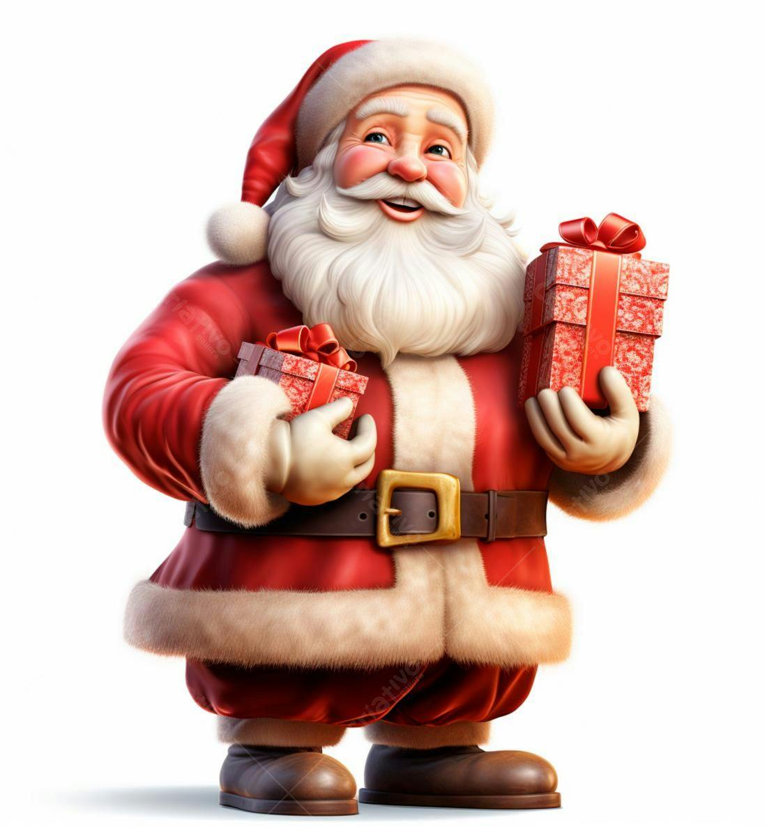 Papai Noel com presentes de Natal