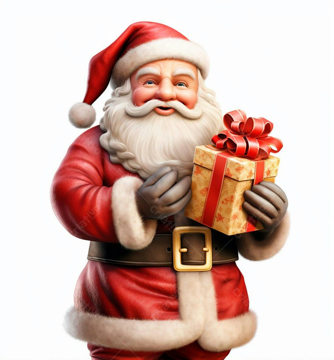 Papai Noel com presente de Natal