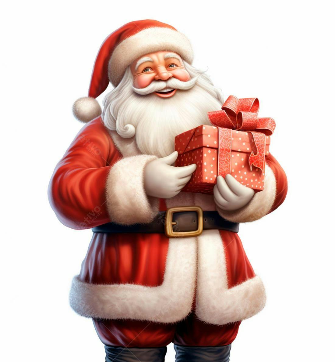 Papai Noel com presente de Natal