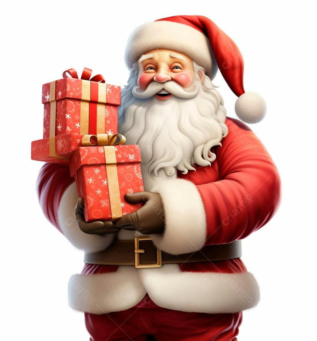 Papai Noel com presentes de Natal