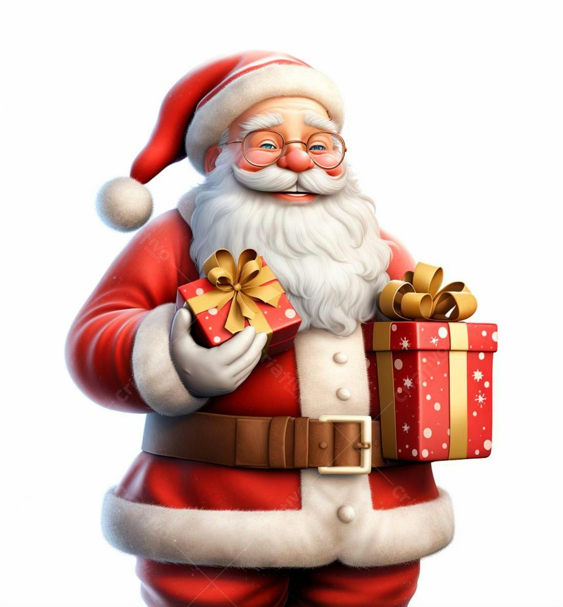 Papai Noel com presentes de Natal