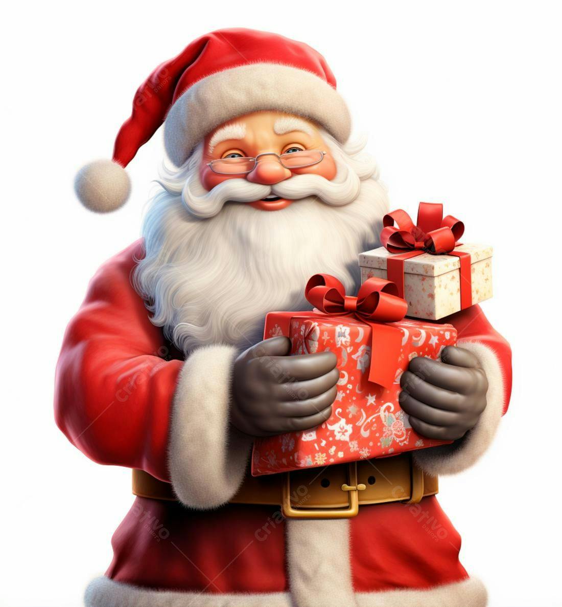 Papai Noel com presentes de Natal