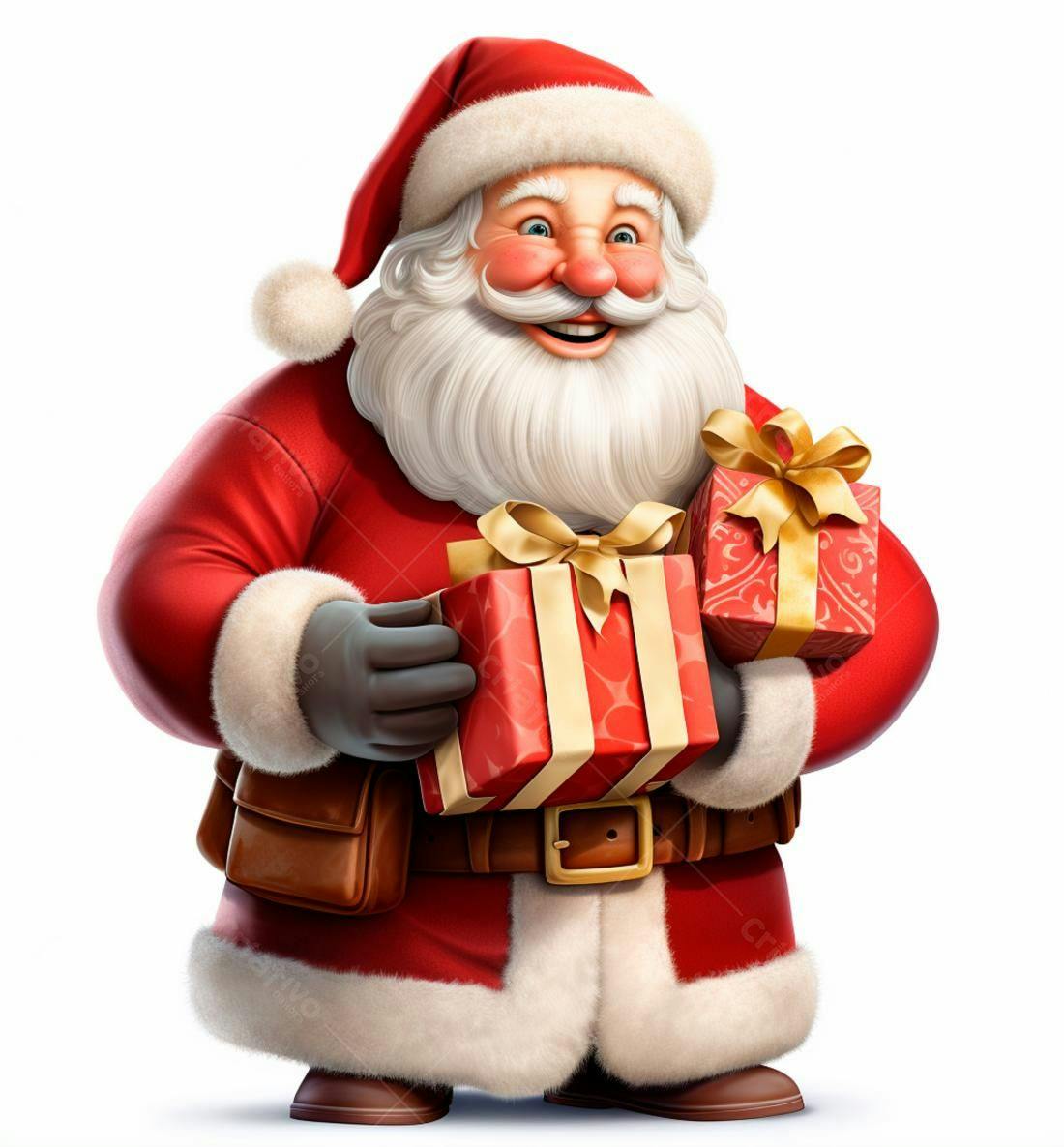 Papai Noel com presentes de Natal