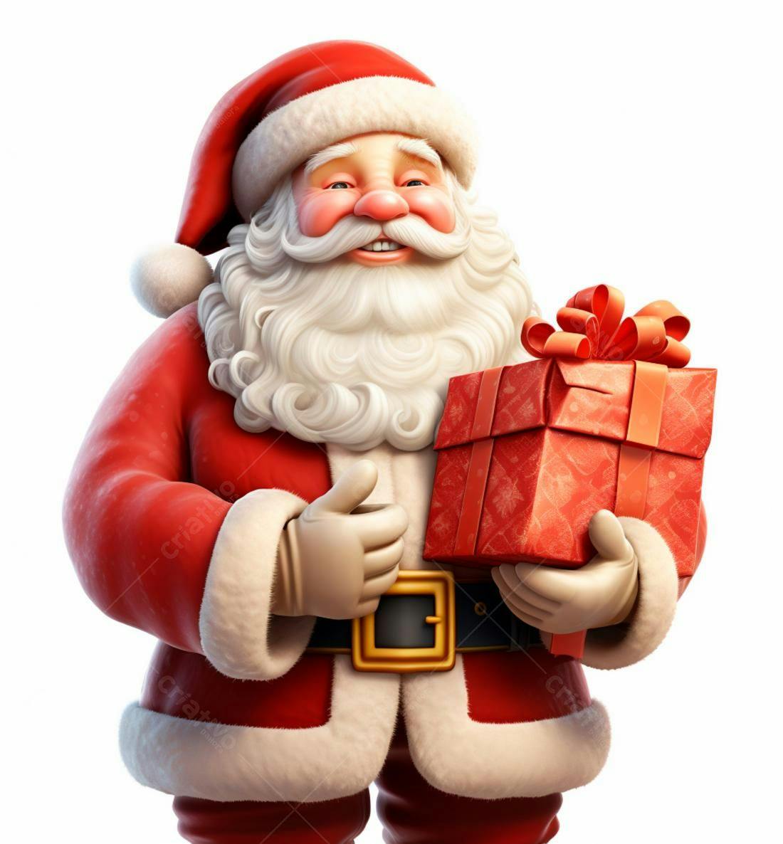 Papai Noel com presente de Natal