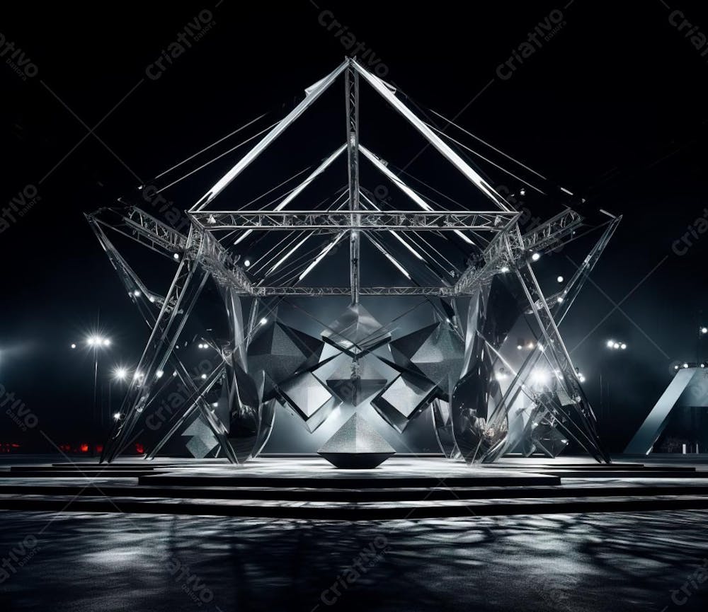 Fotografia De Estrutura De Ferro, Estilo De Palco De Metal 1