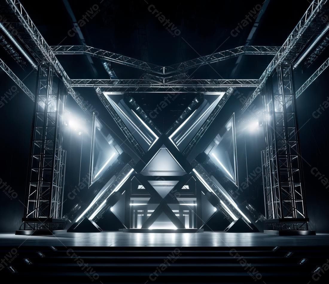 Palco Moderno com Iluminação de Palco