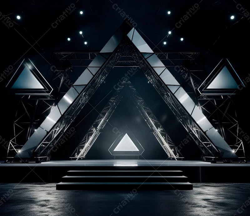 Fotografia de estrutura de ferro, estilo de palco de metal 5