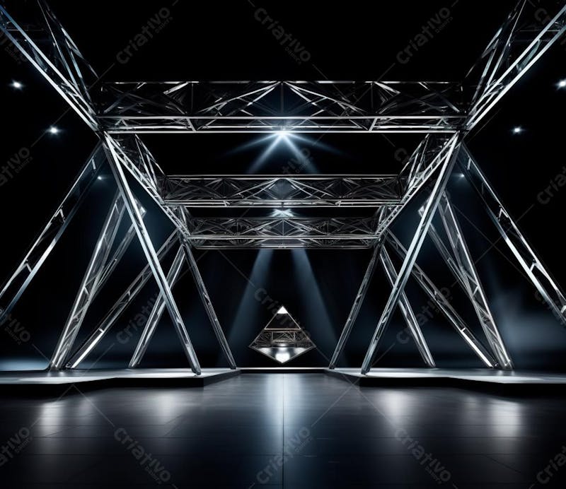 Fotografia de estrutura de ferro, estilo de palco de metal 11