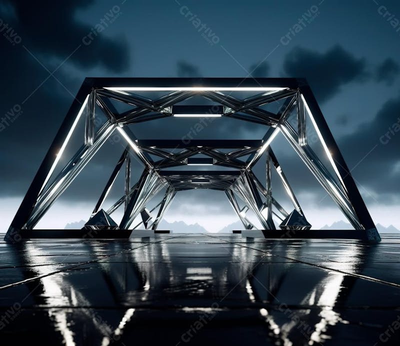 Fotografia de estrutura de ferro, estilo de palco de metal 19