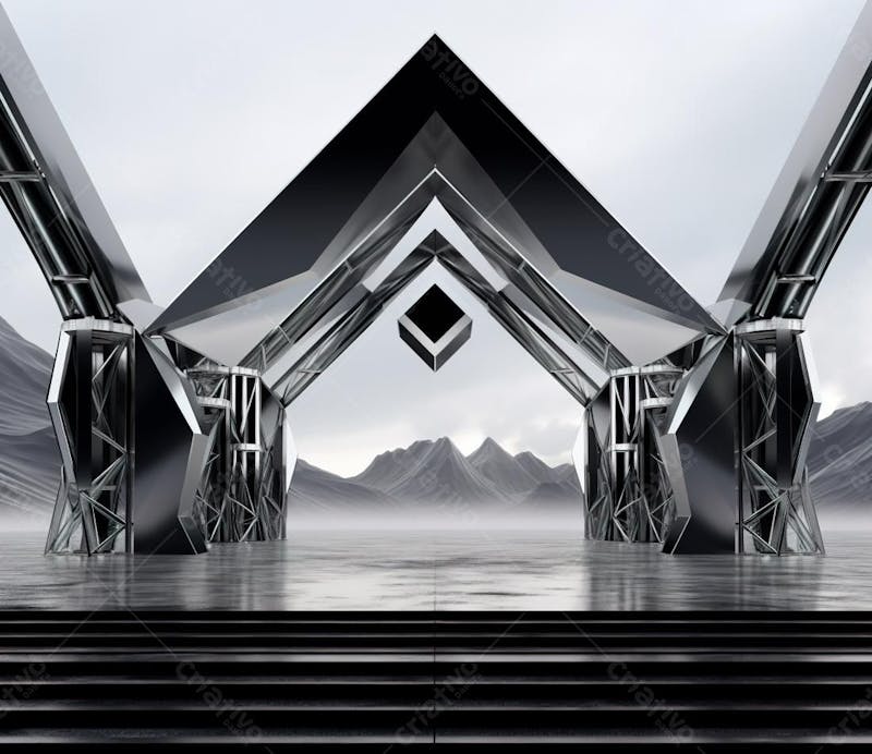 Fotografia de estrutura de ferro, estilo de palco de metal 29