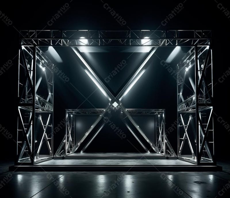 Fotografia de estrutura de ferro, estilo de palco de metal 40