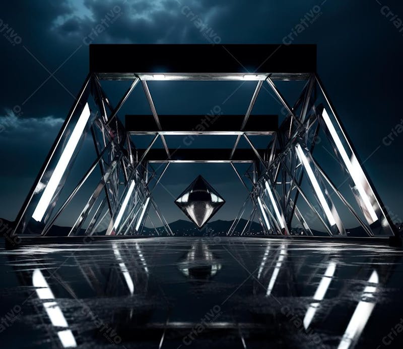 Fotografia de estrutura de ferro, estilo de palco de metal 42