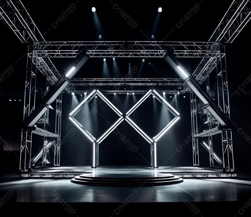 Fotografia de estrutura de ferro, estilo de palco de metal 56