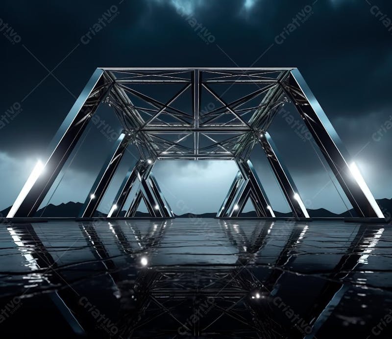 Fotografia de estrutura de ferro, estilo de palco de metal 62